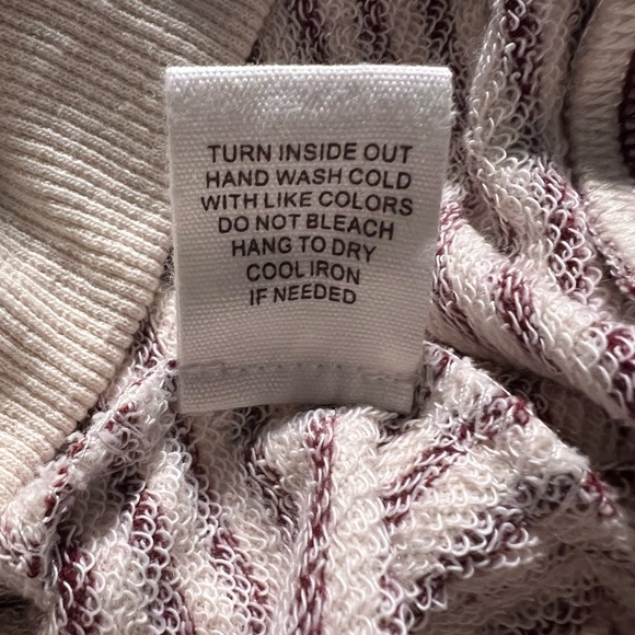 NWT By the River Moon River 2 Piece Striped Puff Sleeve Sweatshirt & Joggers Set - Picture 14 of 15